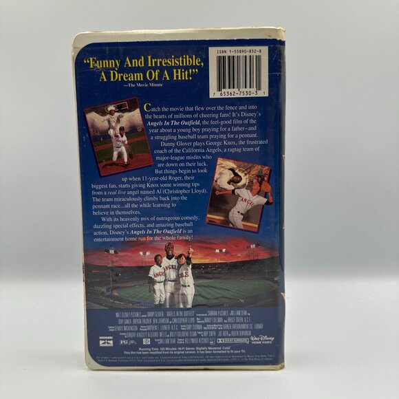 Angels In The Outfield VHS 1994 Walt Disney  Danny Glover Tony Danza - Picture 2 of 3